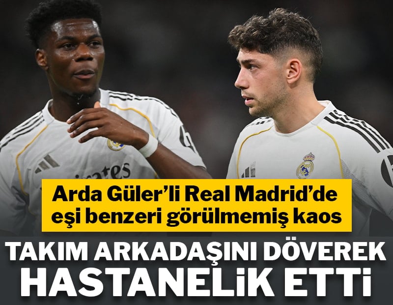 Real Madrid'de eşi benzeri görülmemiş kaos! Takım arkadaşını hastanelik etti