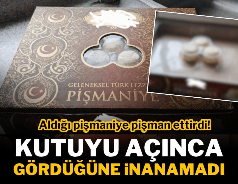 Aldığı pişmaniye pişman ettirdi! Terminalden pişmaniye alan vatandaş kutuyu açınca şaştı kaldı