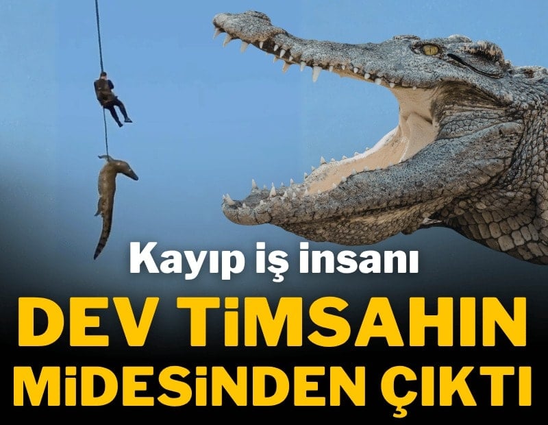 Selde kaybolan iş insanı dev timsahın midesinden çıktı
