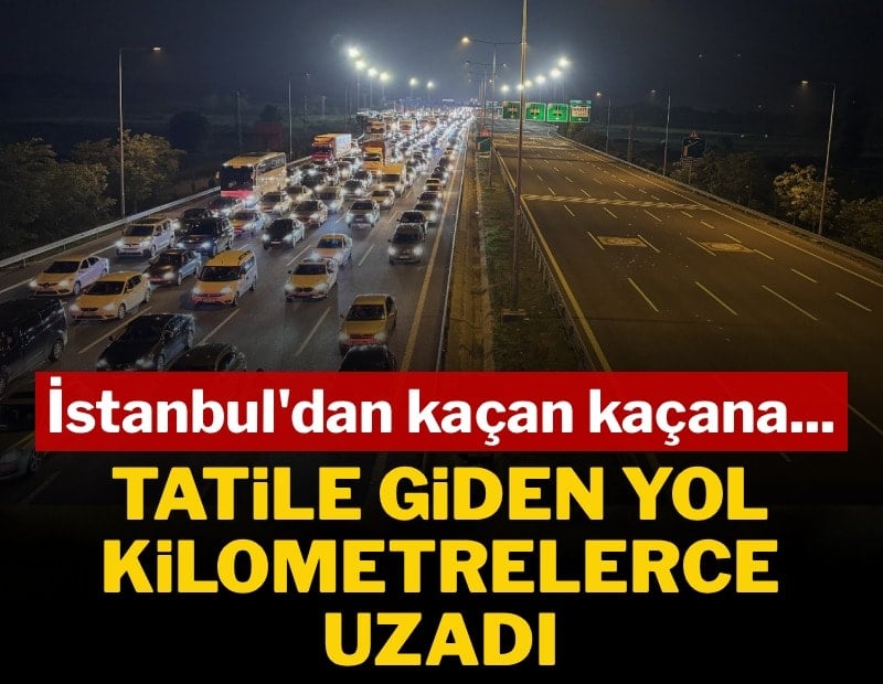 Bayram göçü başladı: Kuzey Marmara ile Anadolu Otoyolu kilitlendi