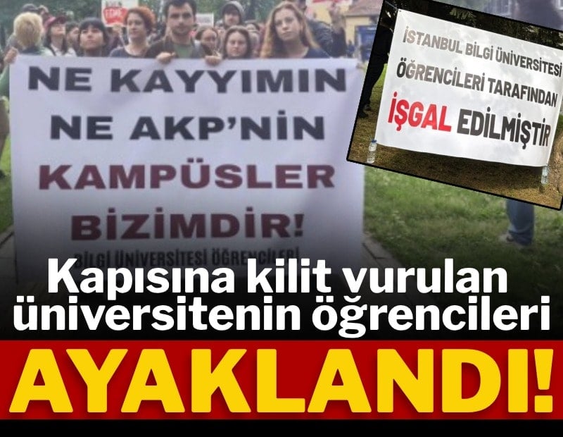 Kapısına kilit vurulan okulun öğrencileri ayağa kalktı