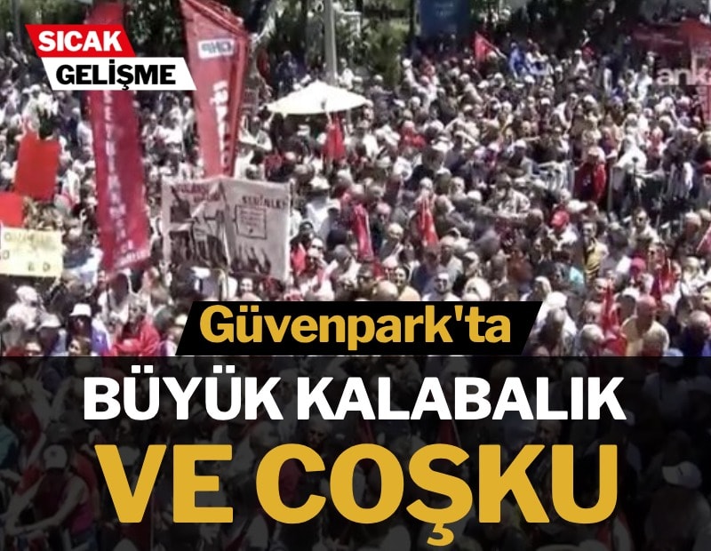Güvenpark'ta büyük kalabalık ve coşku!