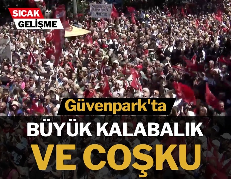 Güvenpark'ta büyük kalabalık ve coşku!