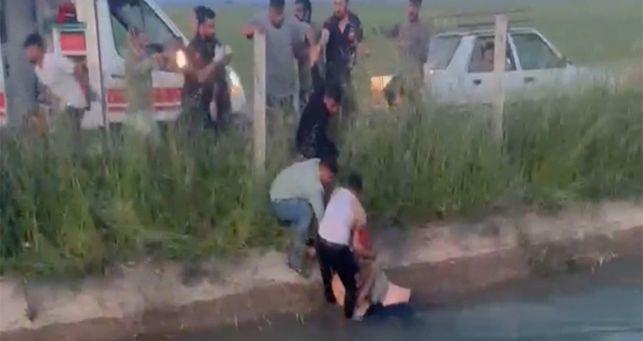 Kanala uçan araçtaki 2 kadın polisi kurtarmak isterken hayatını kaybetti