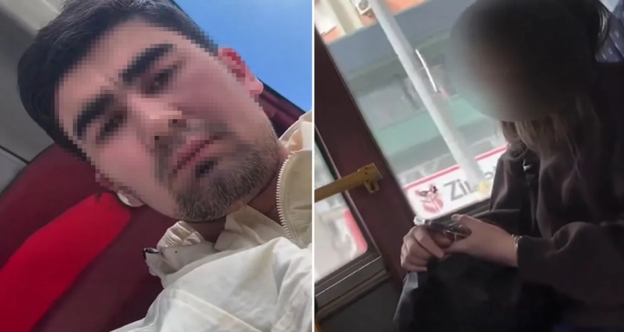 İstanbul'da bir şahıs minibüste genç bir kadını gizlice kayda aldı