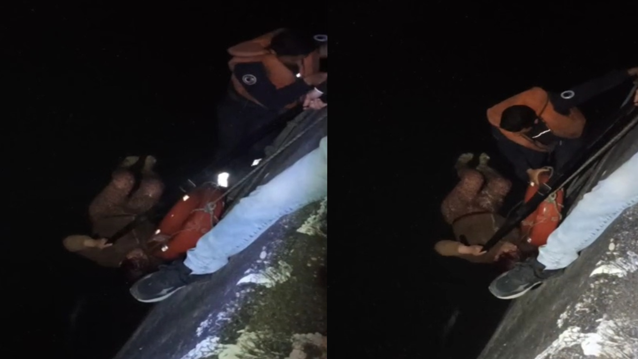 Seyhan Nehri'ne düşen kadını böyle kurtardılar