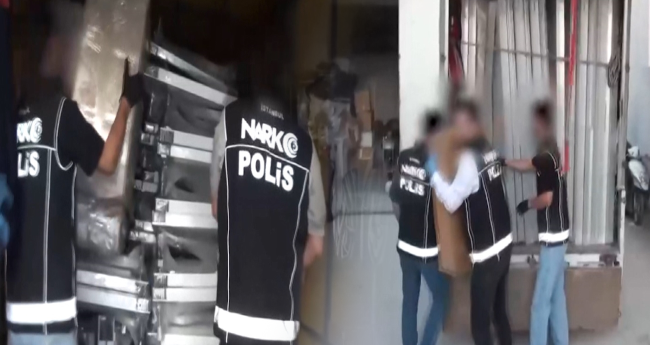 Bağcılar'da kamyonete gizlenmiş 92,5 kilogram eroin ele geçirildi