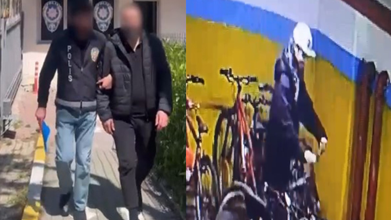 Avcılar’da site otoparkından bisiklet hırsızlığı kamerada