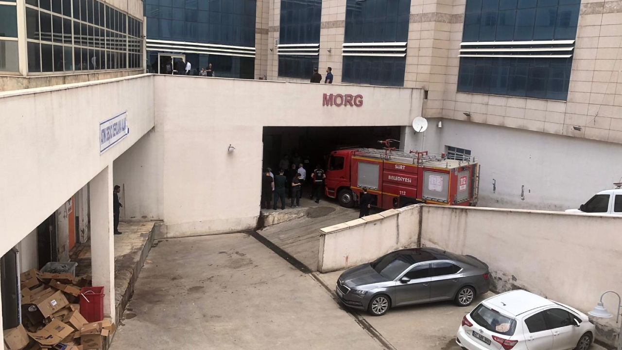 Siirt'te hastanede yangın paniği