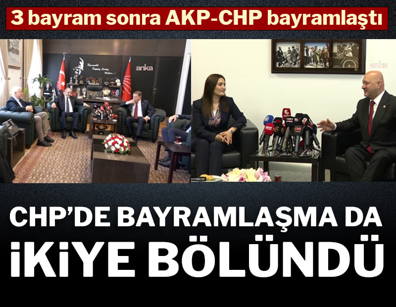 CHP'de bayramlaşma iki adrese bölündü