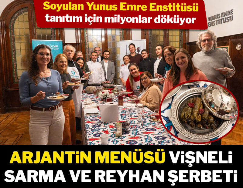 Arjantin menüsü vişneli sarma ve reyhan şerbeti