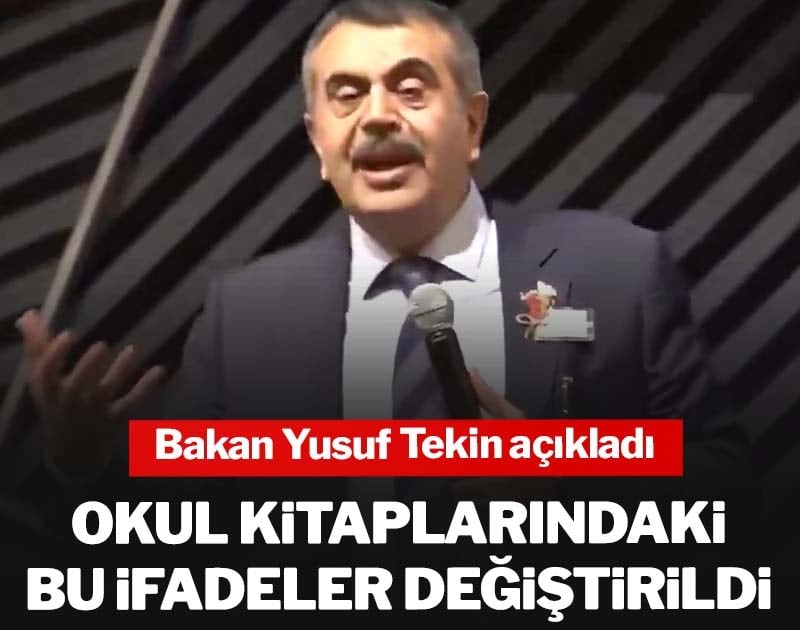 Okul kitaplarındaki bu ifadeler değiştirildi