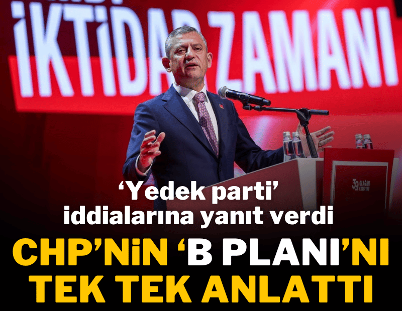 Özgür Özel 'yedek parti' iddialarına yanıt verdi
