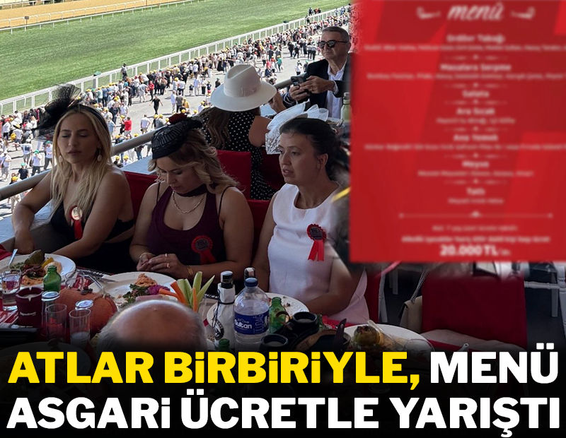 Atlar birbiriyle, menü asgari ücretle yarıştı!