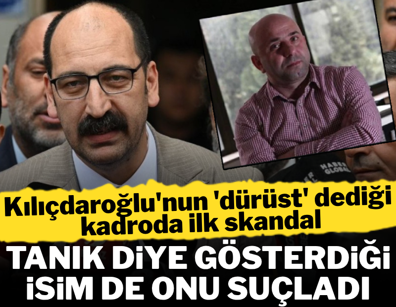 Tanık diye gösterdiği isim de onu suçladı