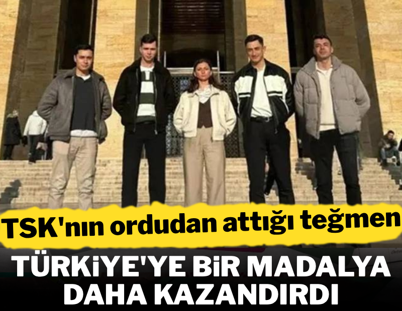 TSK'nın ordudan attığı teğmen Türkiye'ye bir madalya daha getirdi