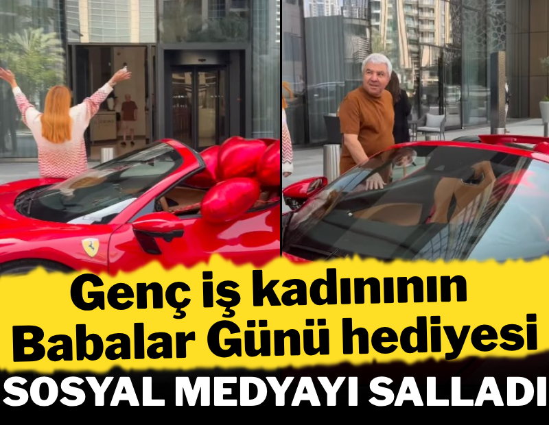 Trabzonlu iş kadını 'Babalar Günü' hediyesiyle sosyal medyayı salladı