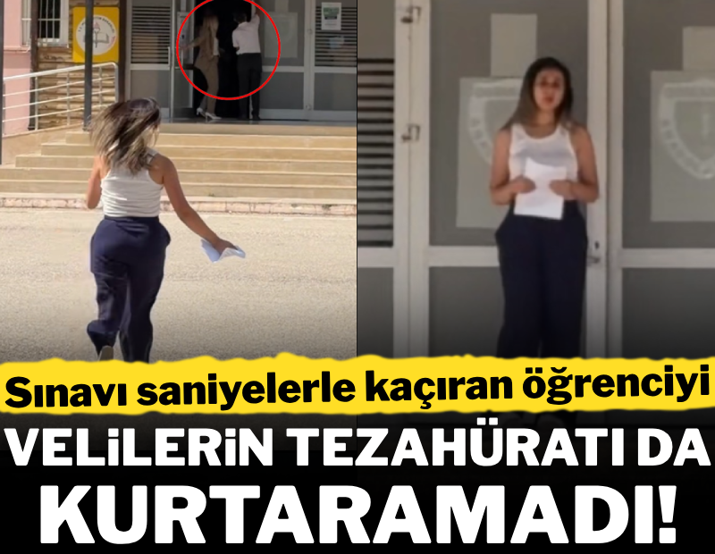 Sınavı saniyelerle kaçırdı, velilerin tezahüratı da kurtaramadı