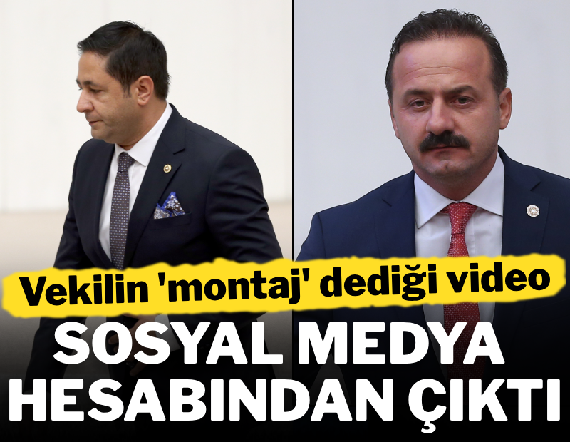 Vekilin 'montaj' dediği video sosyal medya hesabından çıktı