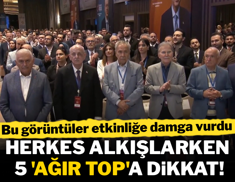 AKP'nin ağır toplarının bu görüntüsü etkinliğe damga vurdu