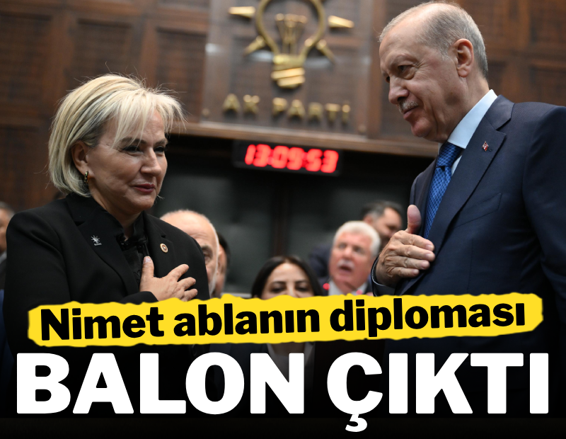 Nimet ablanın diploması balon çıktı