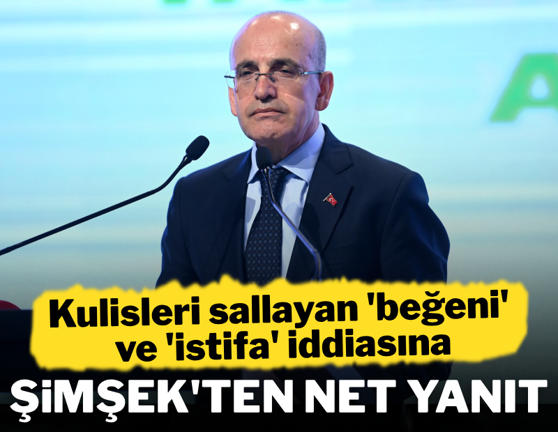 Kulisleri sallayan 'beğeni' ve 'istifa' iddiasına Mehmet Şimşek'ten net yanıt