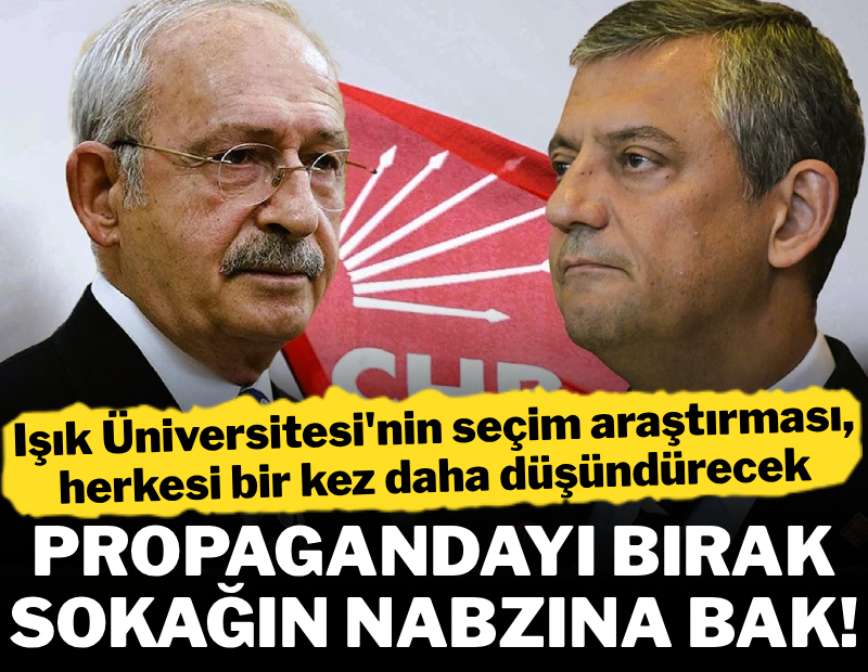 Işık Üniversitesi'nin seçim araştırması herkesi bir kez daha düşündürecek