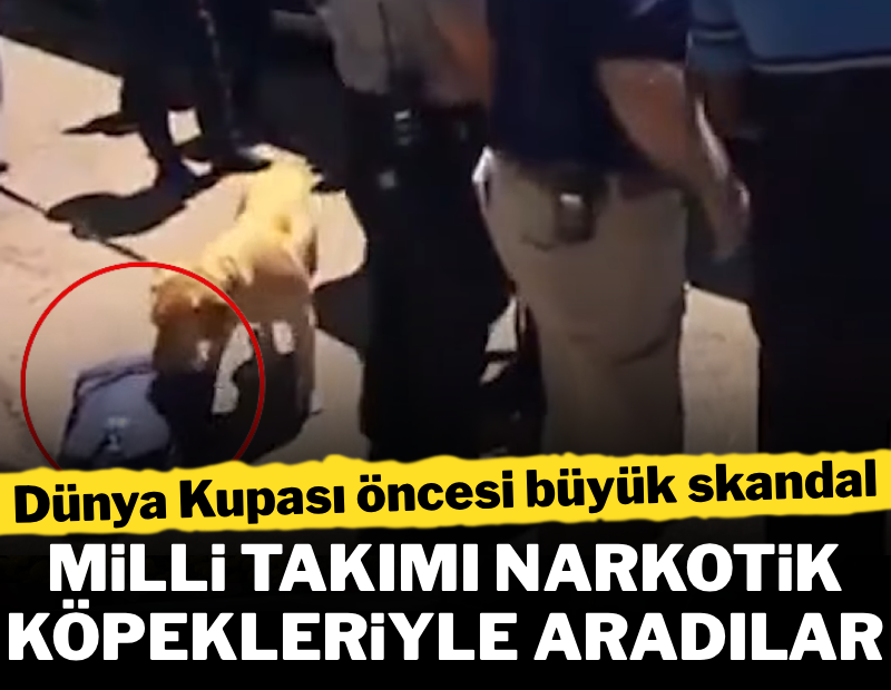 Dünya Kupası öncesi tarihi skandal! Milli takımı 'narkotik köpekleri' ile aradılar