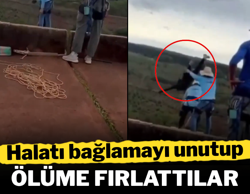 Halatı bağlamayı unutup genç kadını 40 metreden aşağı ölüme yolladılar 