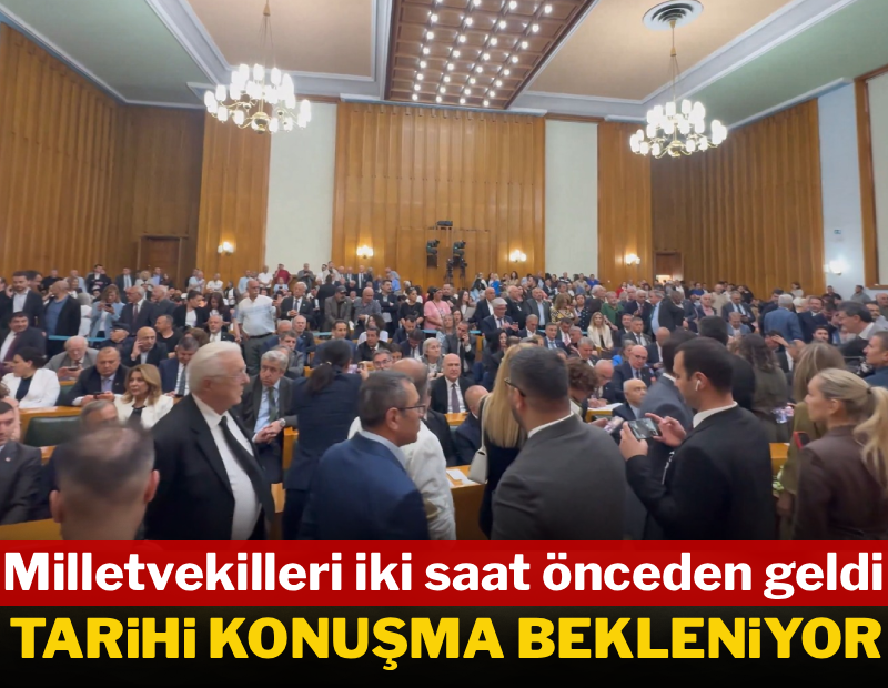 CHP'nin tarihi grup toplantısı öncesinde Özel'e rekor destek