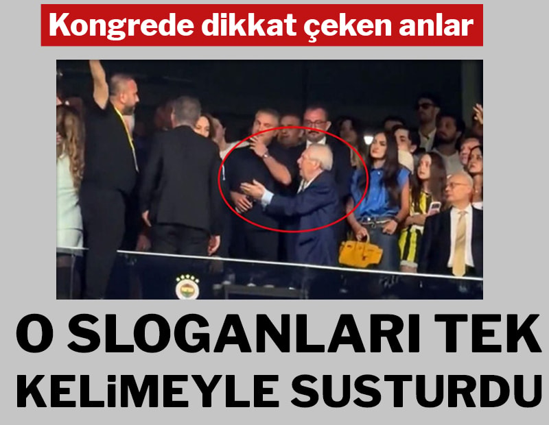 Kongrede dikkat çeken anlar: Aziz Yıldırım o sloganları tek kelimeyle susturdu