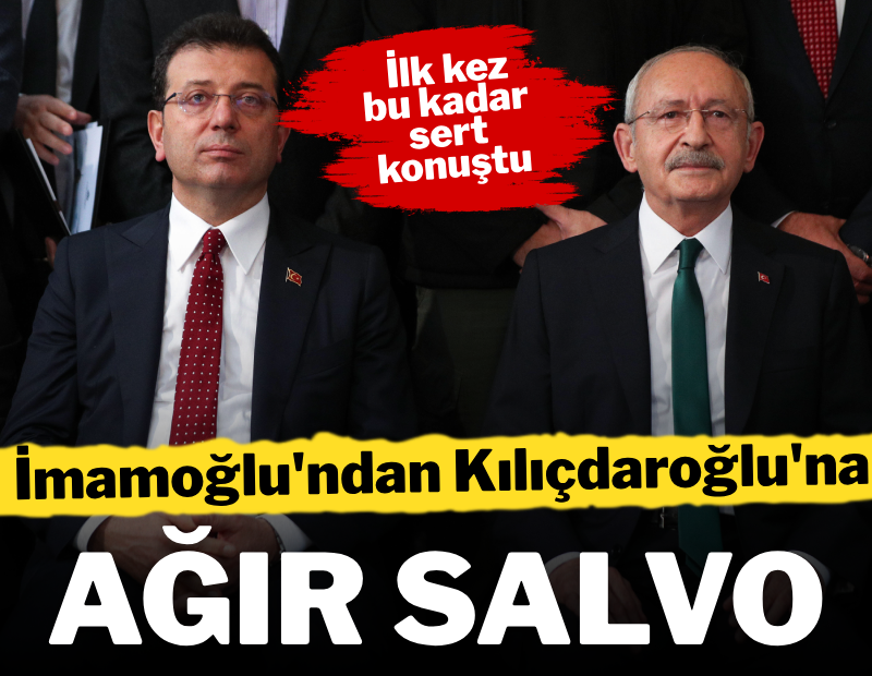 İmamoğlu'ndan Kılıçdaroğlu'na ağır salvo: İlk kez bu kadar sert konuştu