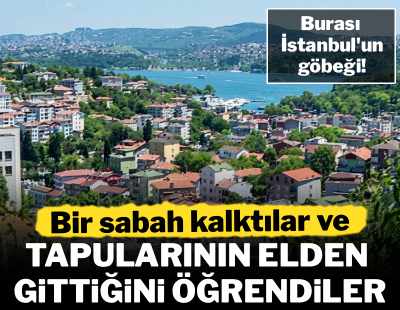 Bir sabah kalktılar ve tapularının elden gittiğini öğrendiler
