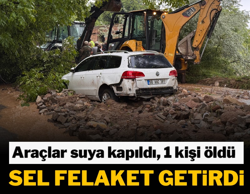 Kenti sel vurdu! Araçlar sulara kapıldı, 1 kişi hayatını kaybetti