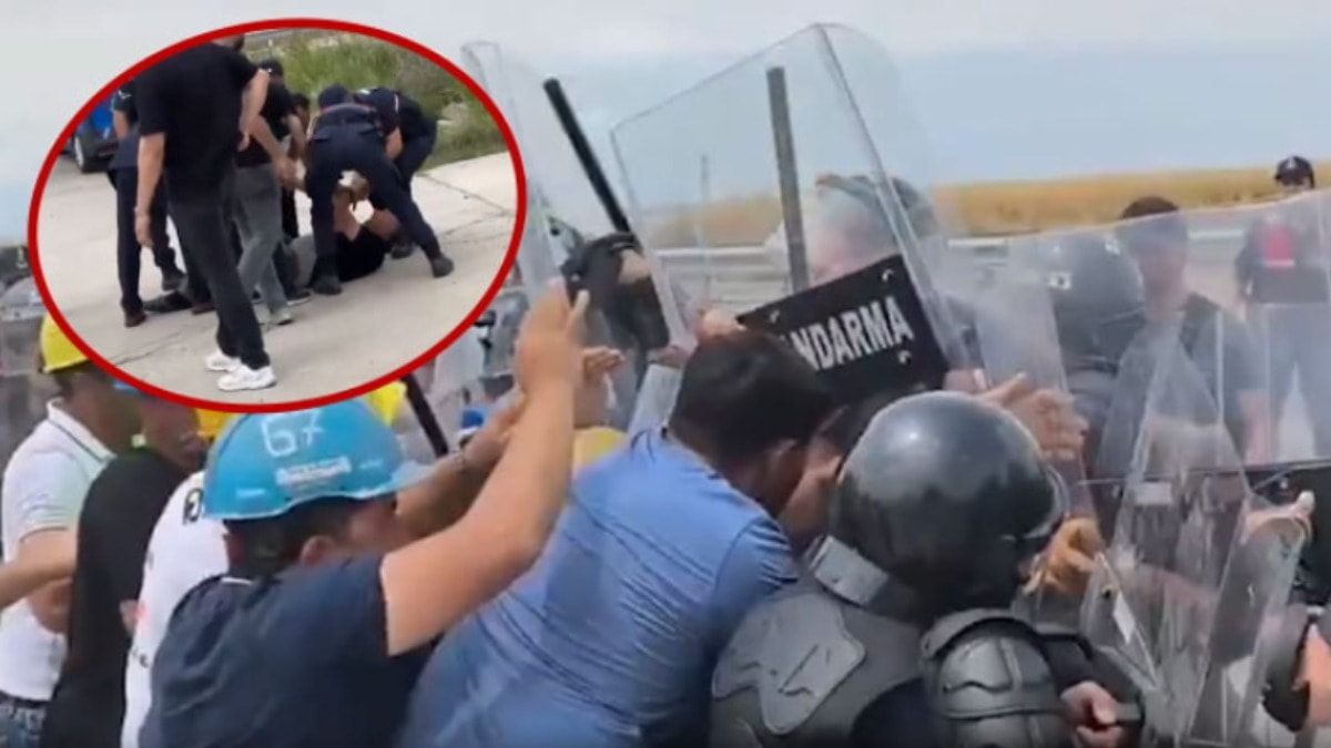 Edirne'de Erdoğan'a seslerini duyurmak isteyen madencilere yerlerde sürüklediler