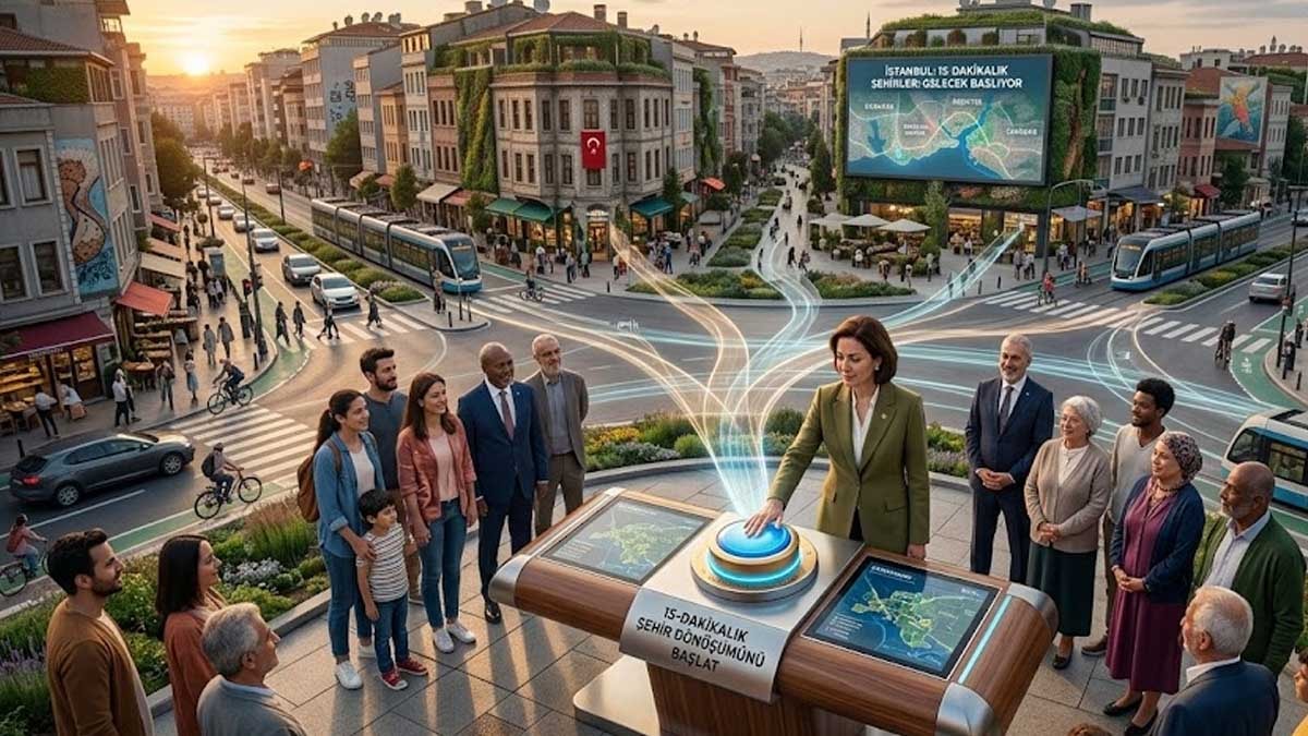 15 dakikalık şehirler için düğmeye bastılar