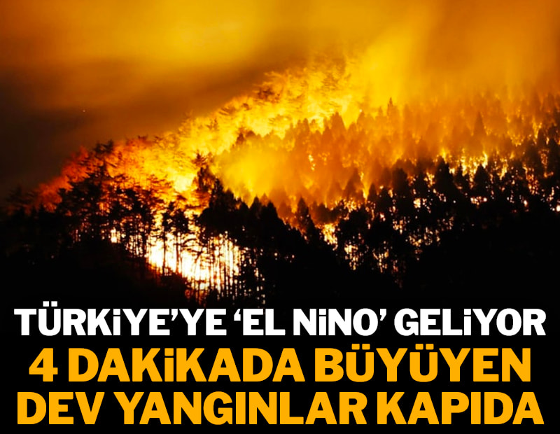 Türkiye'ye 'El nino' geliyor: Büyük yangınlar kapıda