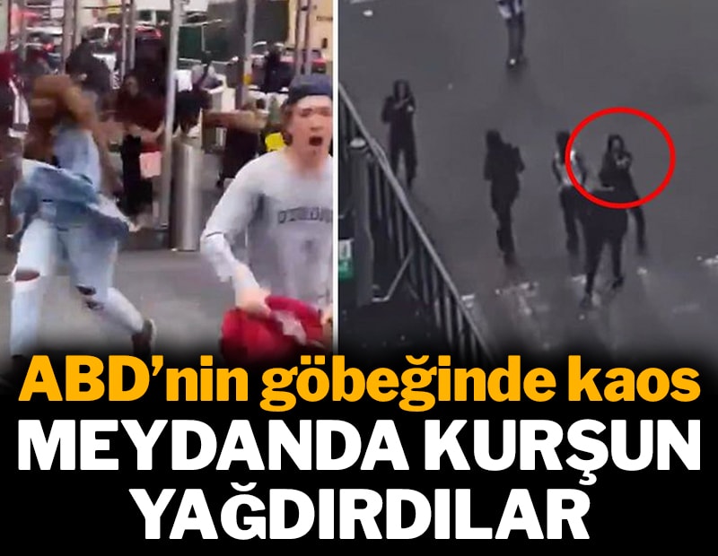 ABD'nin göbeğinde kaos anları: Meydanda kurşun yağdırdılar