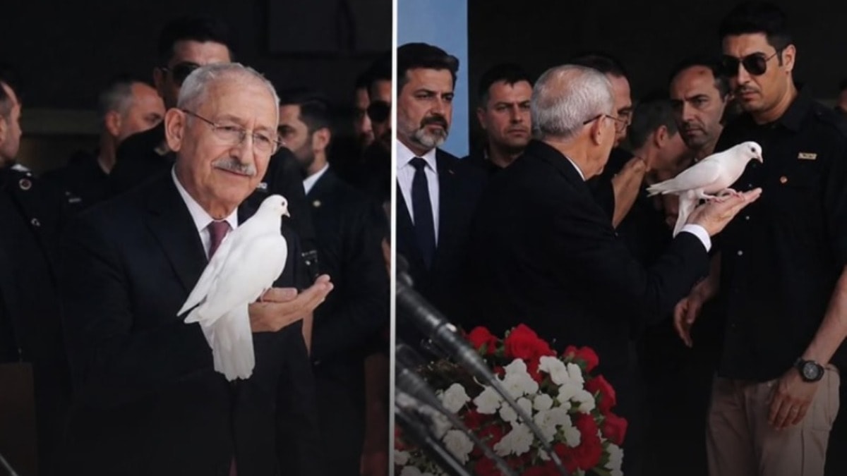 Kuşu uçuramadı: Koruma fırlatıp attı