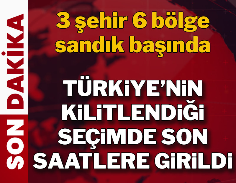 Üç şehir bu sabah sandık başına gitti: Oy verme işlemi başladı