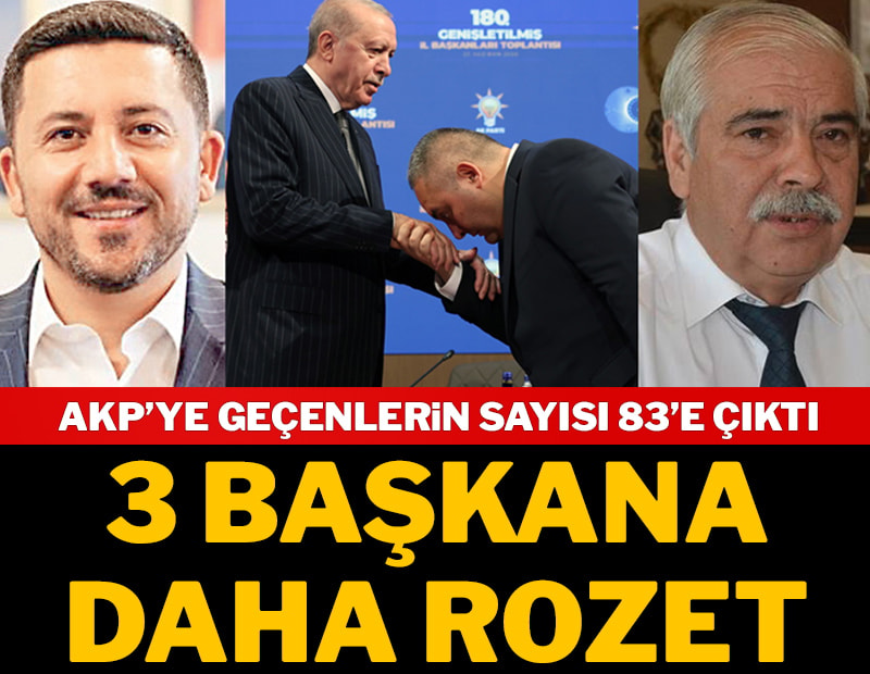3 başkana daha rozet