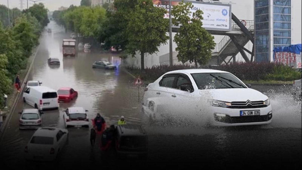 Başkent'i sağanak vurdu: Caddeler göle döndü