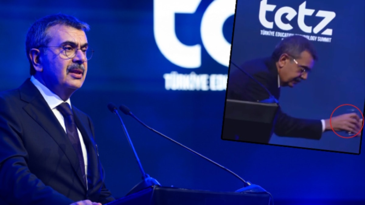 Kabine değişiminin arefesinde Bakan Tekin'den 'çömelme' şovu