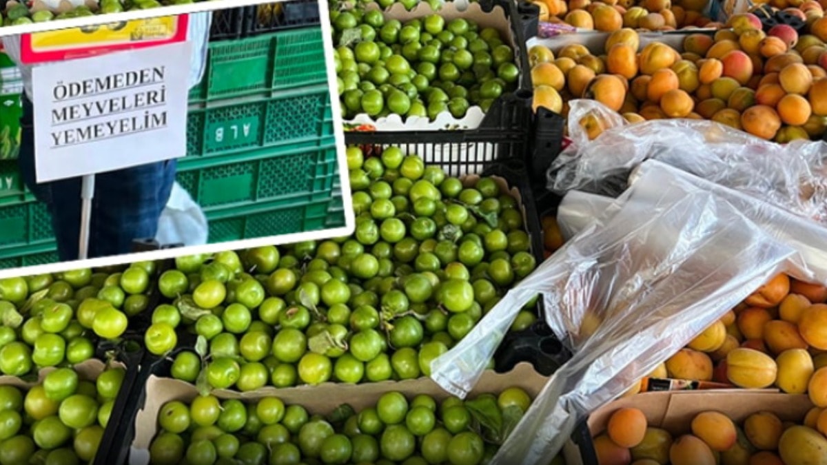 Marketlerin meyve reyonlarında alışılmadık uyarılar görülmeye başlandı