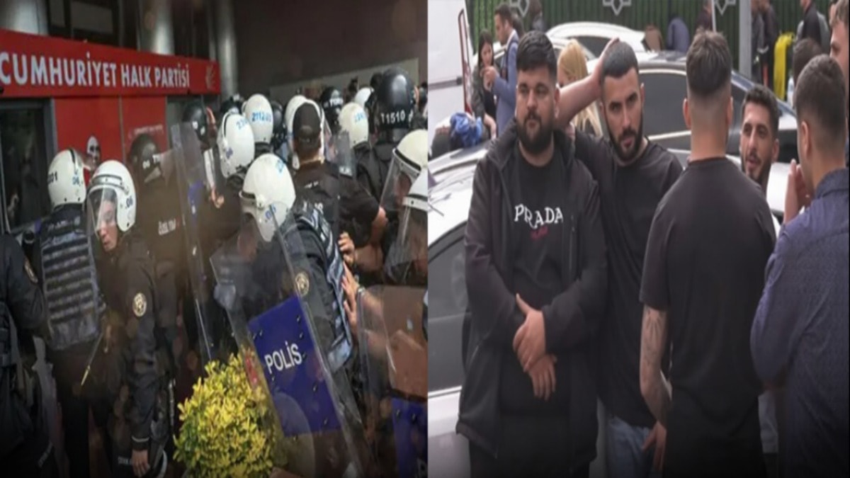 CHP'yi basan yüzler bugün de Meclis kapısında görü