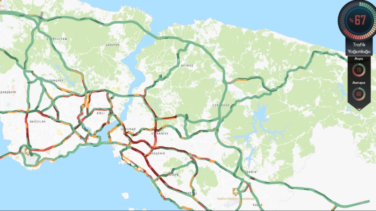 Megakent, pazartesi sabahına trafikle başladı