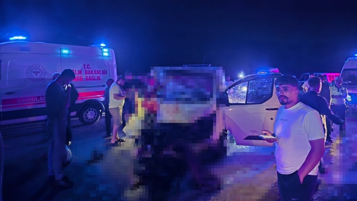 Minibüs ata çarptı, ölü ve yaralılar var