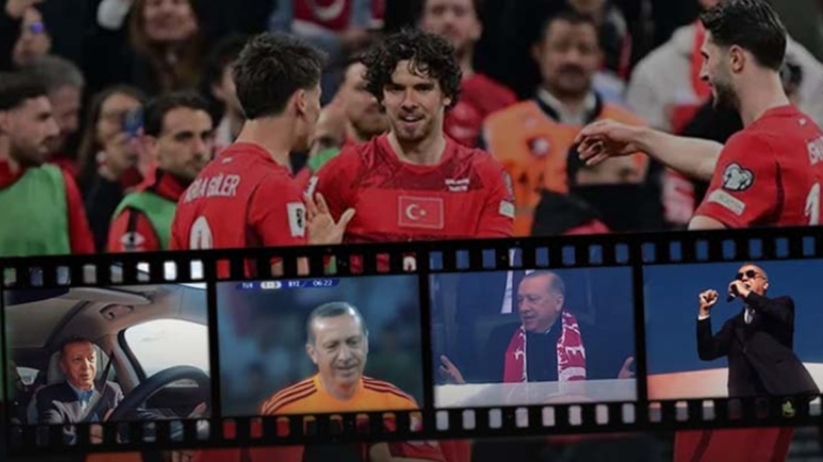 Milli maça 1 gün kala Milli Takım resmi hesabında AKP videosu