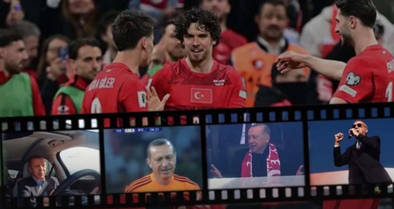 Milli maça 1 gün kala Milli Takım resmi hesabında AKP videosu