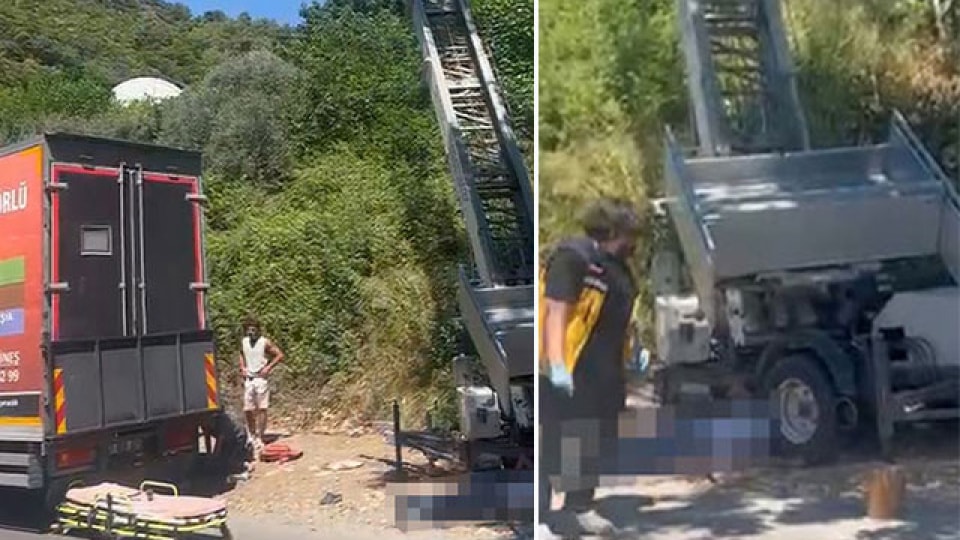 Yük asansörü elektrik hattının üzerine düştü! İki kişi akıma kapılarak öldü
